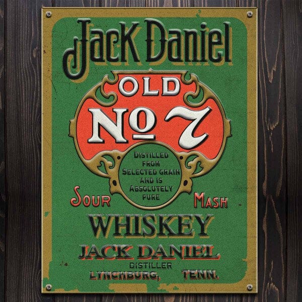 Jack Daniel’s Vintage Label,NEW Tin Sign - The Whiskey Cave