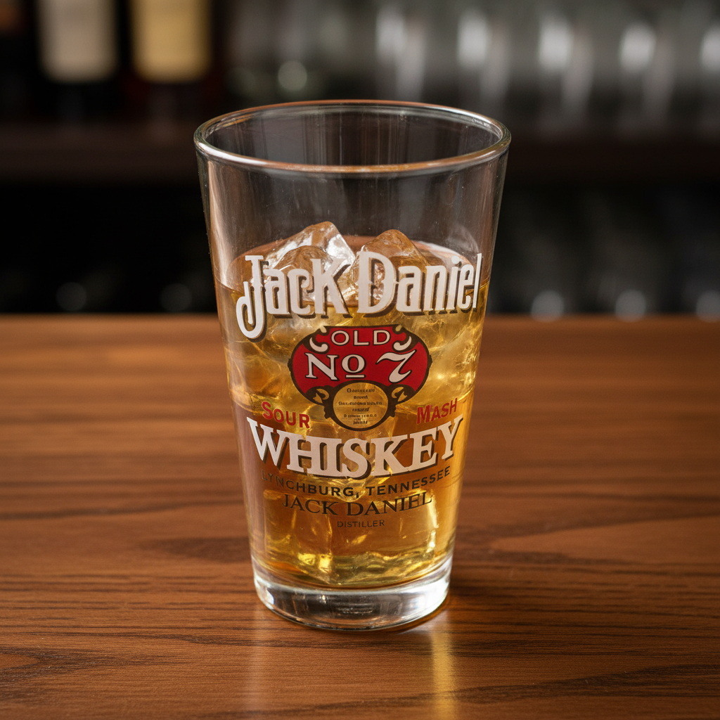 Jack Daniel’s Vintage Logo Glass Pint - The Whiskey Cave