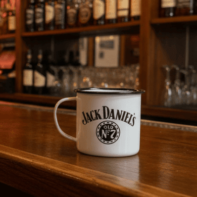 Jack Daniel’s Vintage Metal Enameled Mug - The Whiskey Cave