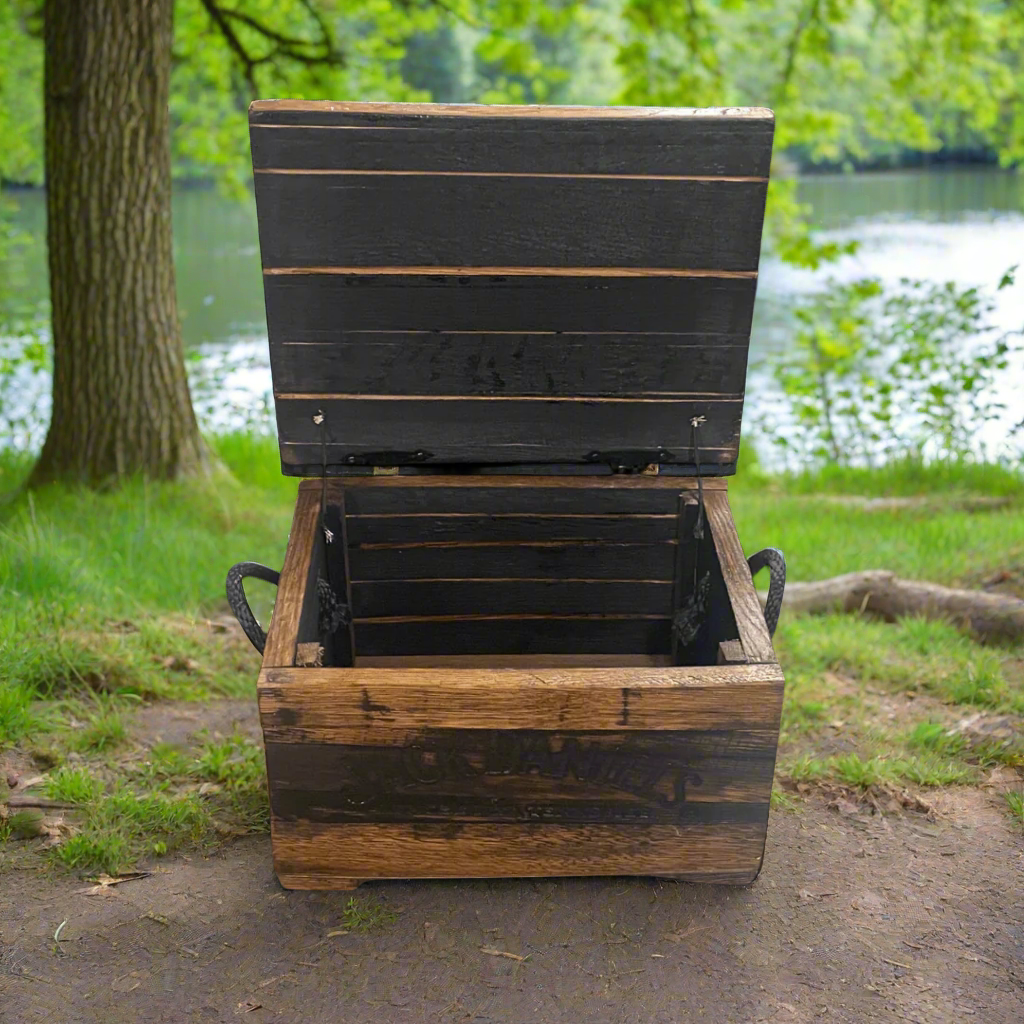 Jack Daniel’s Whiskey Barrel Stave Chest - The Whiskey Cave