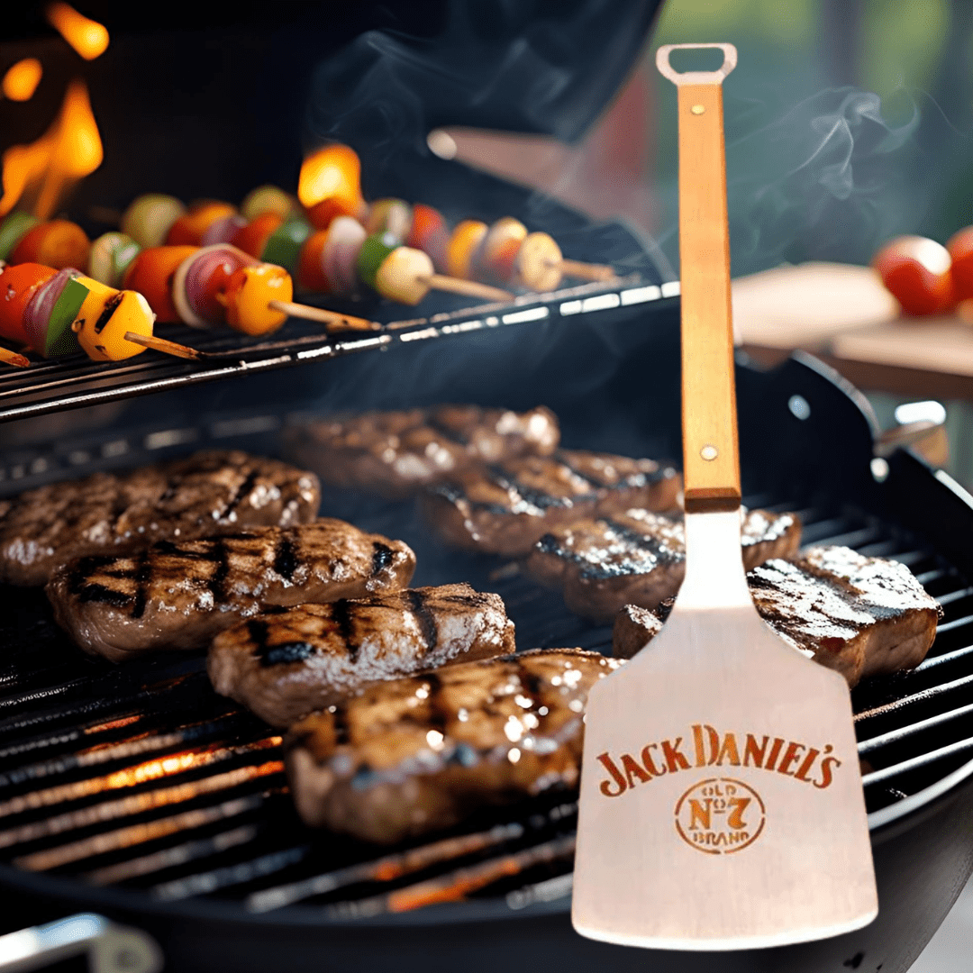 Jack Daniel’s Wood Bottle Opener Handle Spatula - The Whiskey Cave