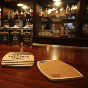 Jack Daniel’s Wood Coaster with Cork Back - The Whiskey Cave