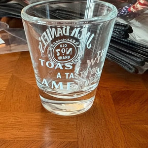 Jack Toast Shot Glass - The Whiskey Cave