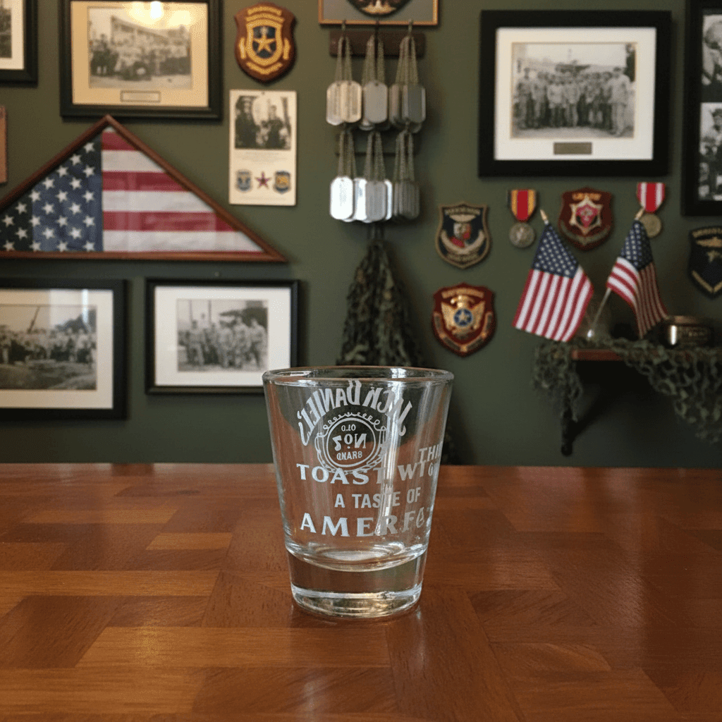 Jack Toast Shot Glass - The Whiskey Cave
