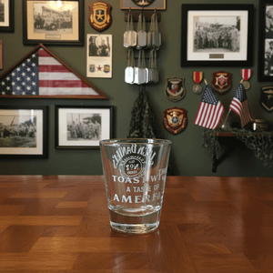 Jack Toast Shot Glass - The Whiskey Cave