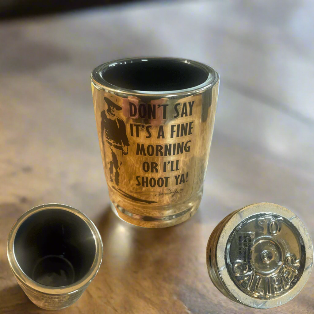 John Wayne 50 Caliber Shot Glass - The Whiskey Cave