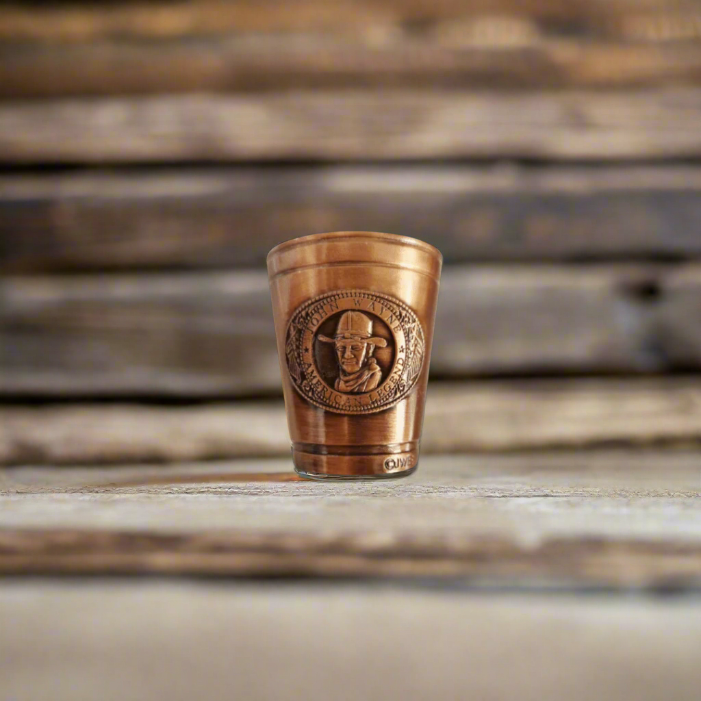 John Wayne Copper Shot Glass - The Whiskey Cave