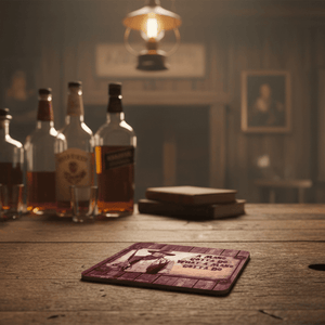 John Wayne Cork Back Coaster - The Whiskey Cave