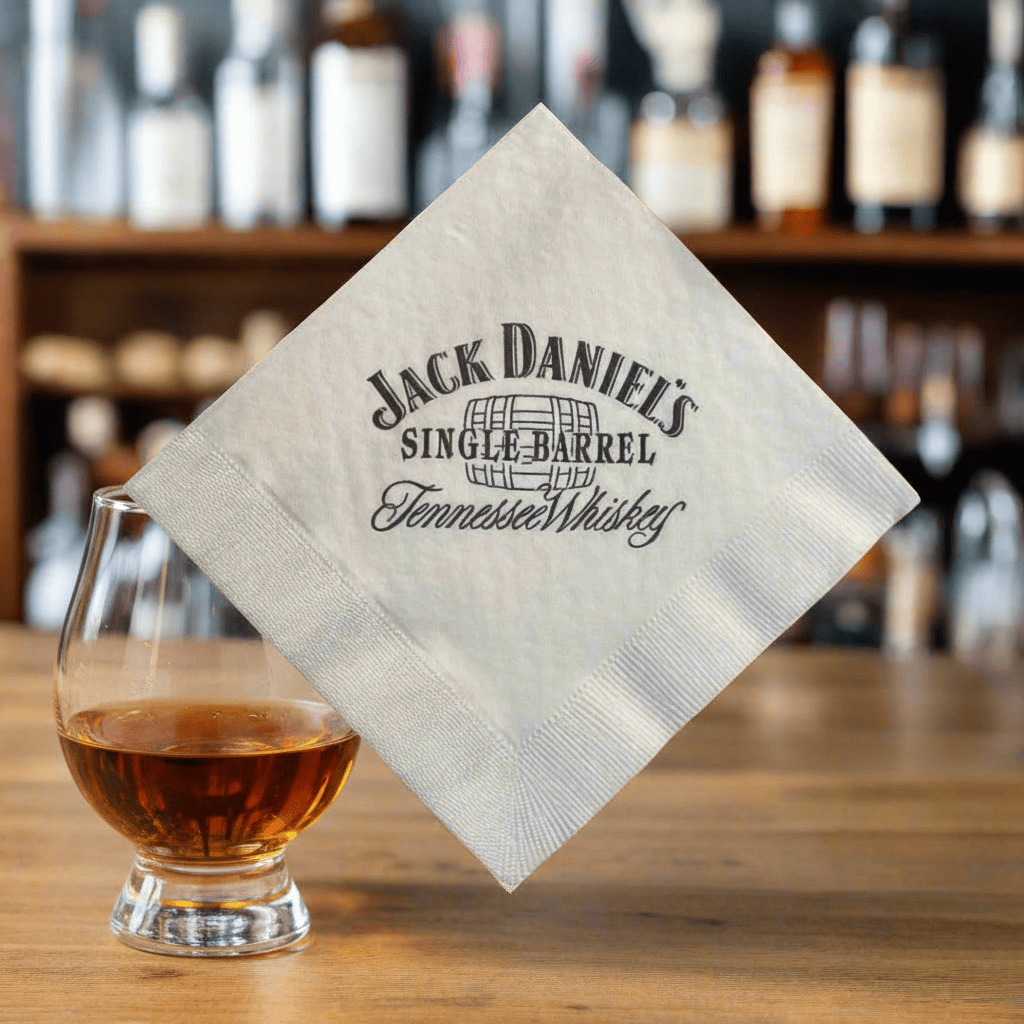 Late 80’s Single Barrel Jack Daniel’s Napkins - The Whiskey Cave