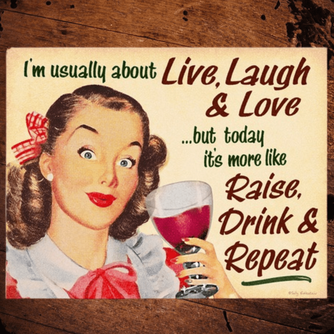 Live, Love and Laugh Metal Sign - The Whiskey Cave