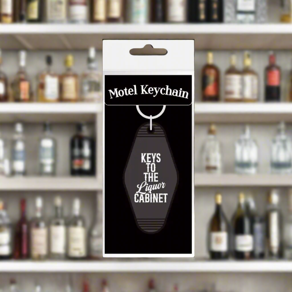 Motel Style Acrylic Key Ring Liquor Cabinet - The Whiskey Cave