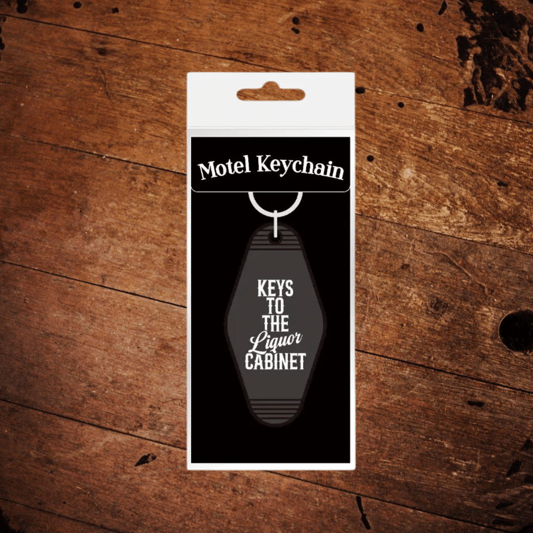 Motel Style Acrylic Key Ring Liquor Cabinet - The Whiskey Cave
