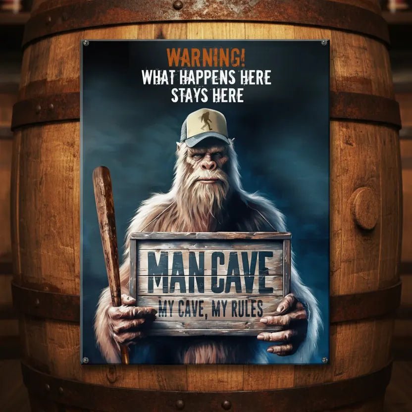 My Cave My Rules Man Cave Sign - The Whiskey Cave
