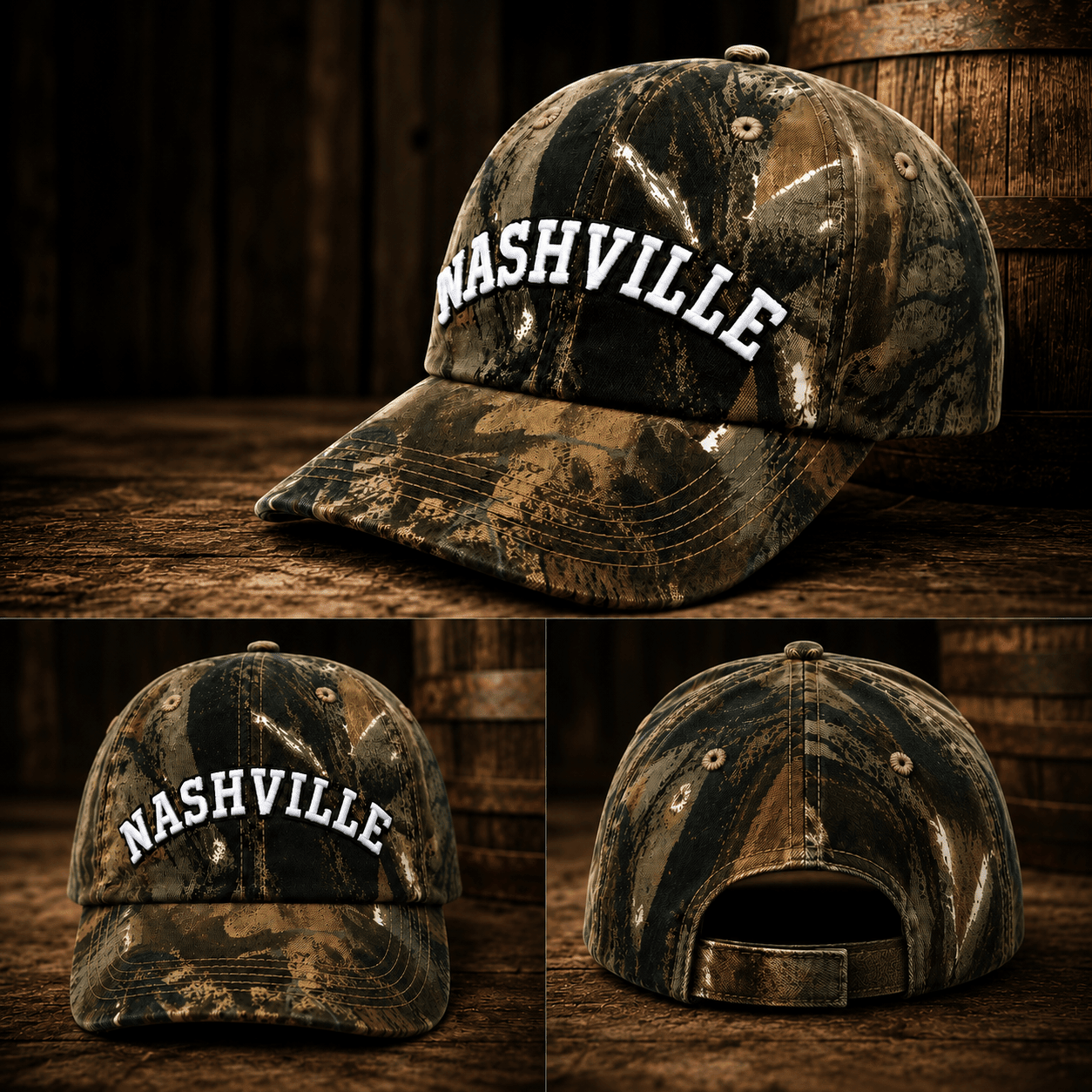 Nashville Camo Hat - The Whiskey Cave