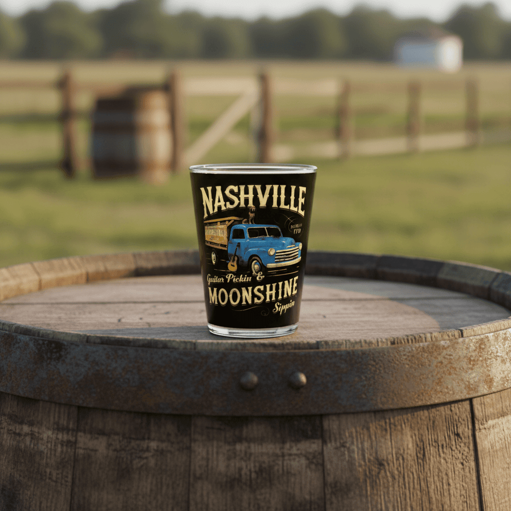 Nashville Moonshine Truck Shot Glass - The Whiskey Cave