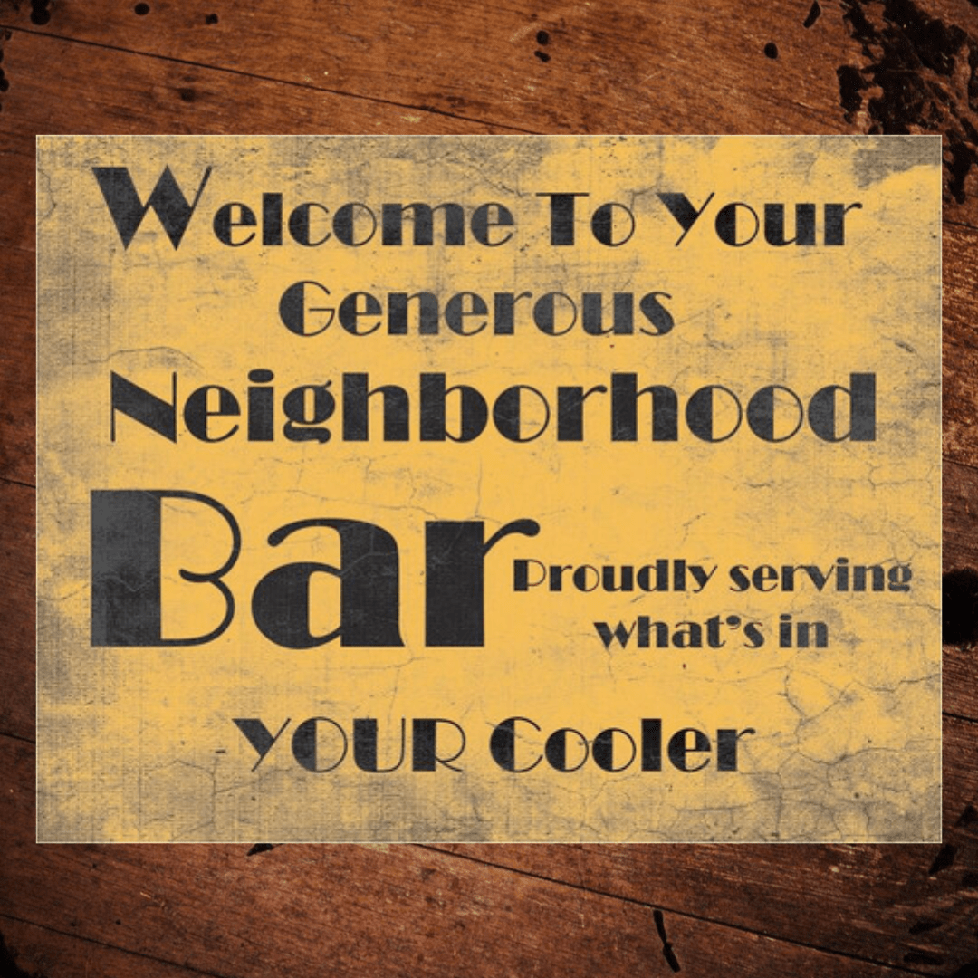 Neighborhood Bar Metal Sign - The Whiskey Cave