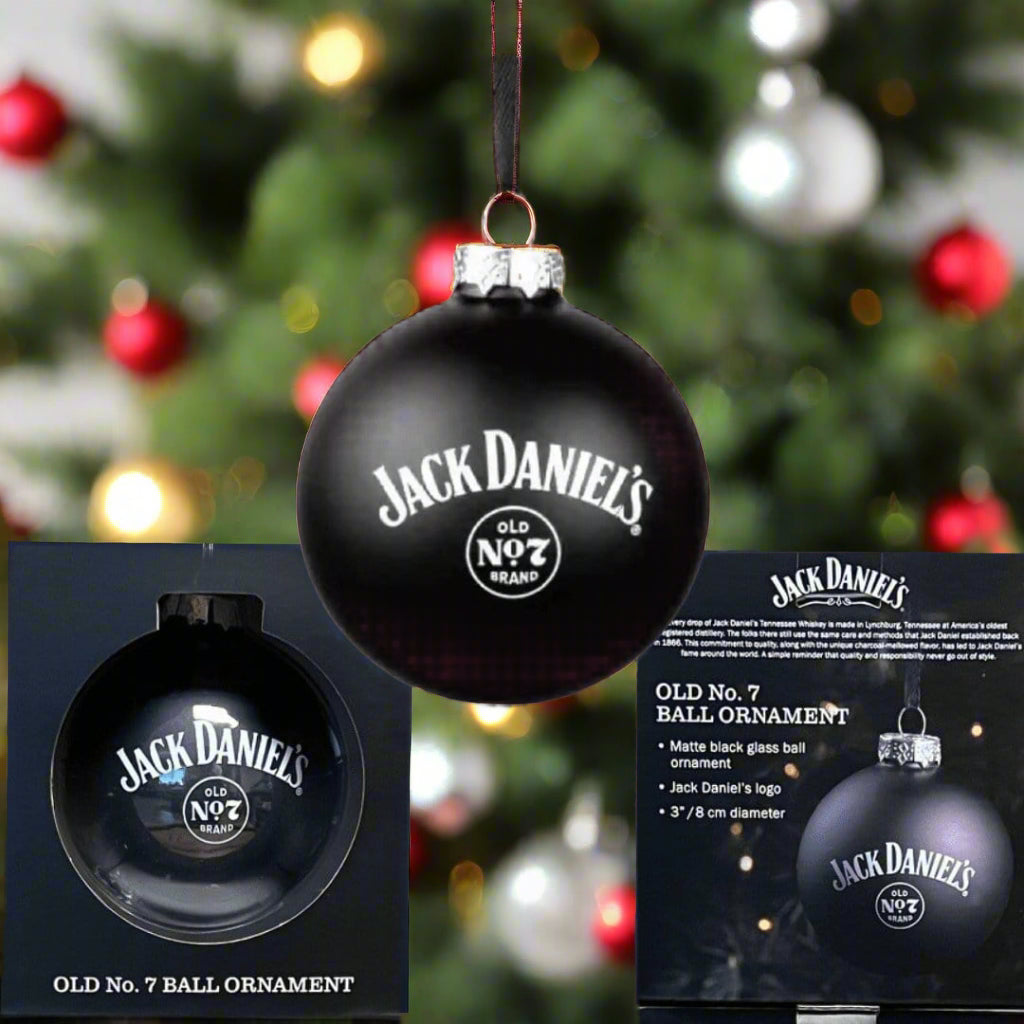 NEW 2024 Jack Daniel’s Old No 7 Glass Ornament - The Whiskey Cave
