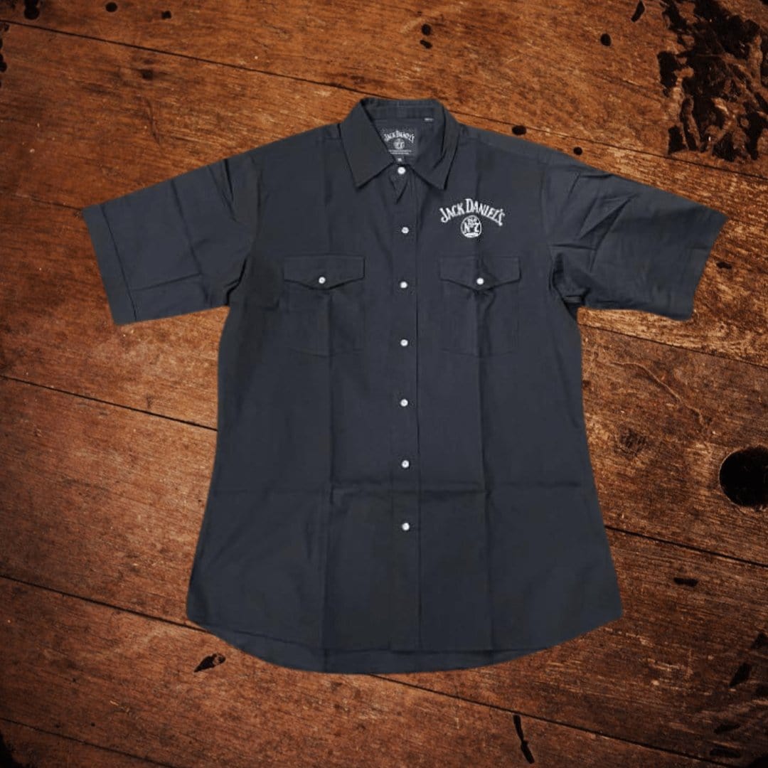 NEW Jack Daniel’s Black Short Sleeve Shirt - The Whiskey Cave