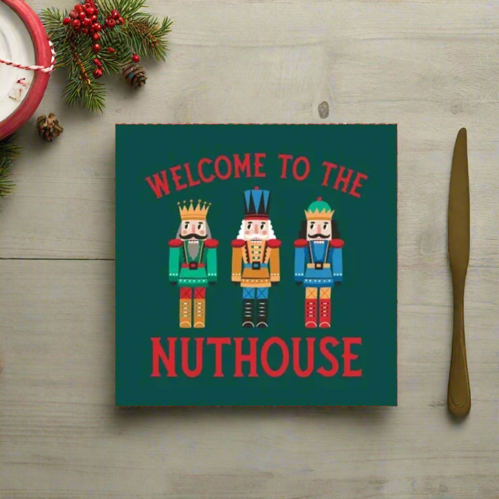 Nutcracker Cocktail Napkins - The Whiskey Cave