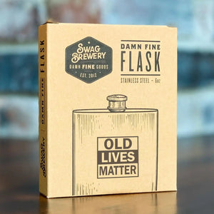 Old Lives Matter Stainless Flask - The Whiskey Cave
