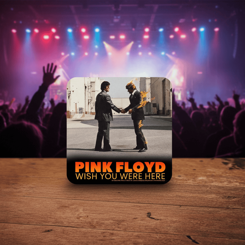 Pink Floyd Cork Back Coaster - The Whiskey Cave