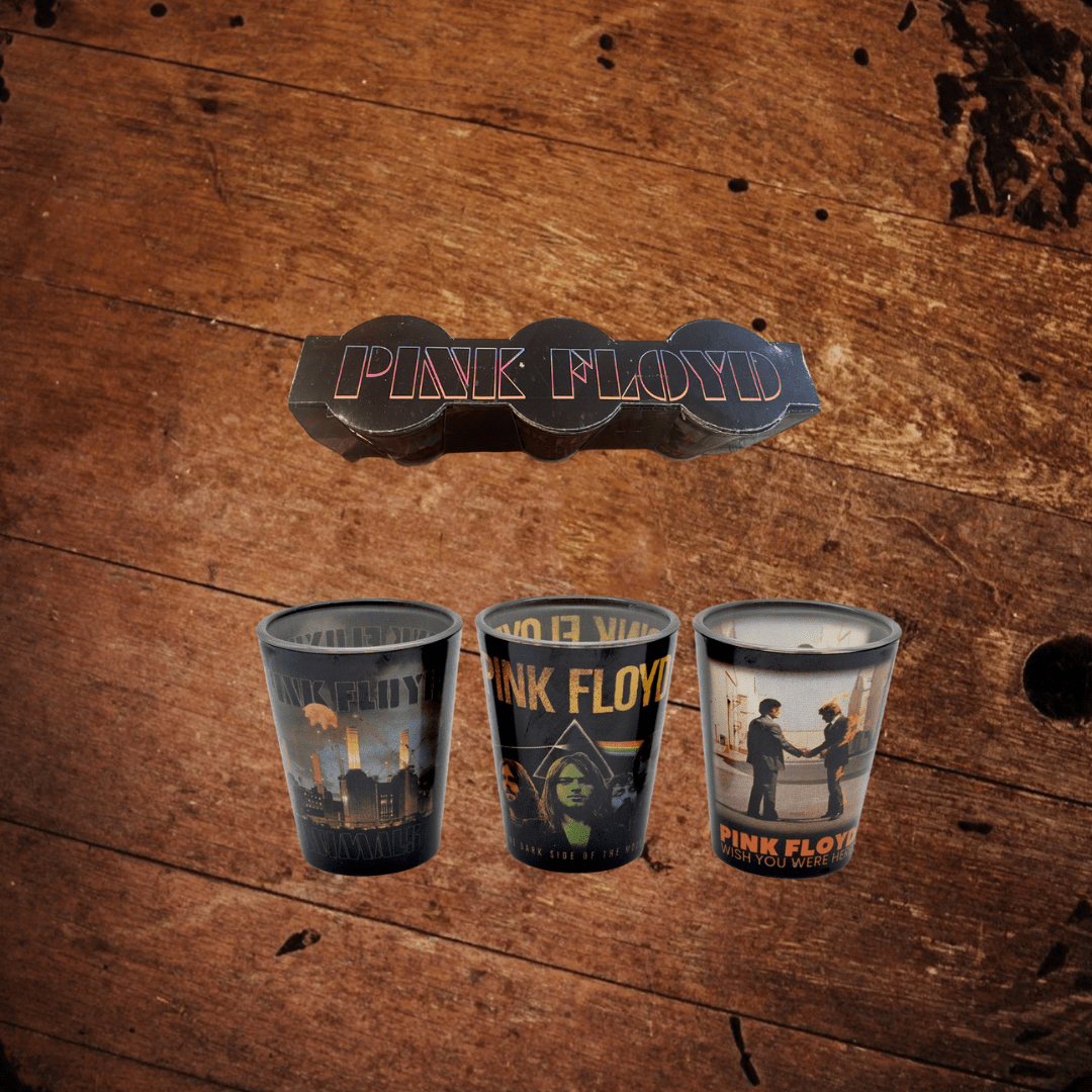 Pink Floyd Shot Glass Trio - The Whiskey Cave