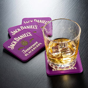 Set of Four Jack Daniel’s Blackberry Coasters - The Whiskey Cave