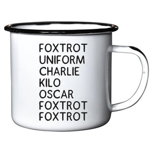 Swag Brewery Enameled Mug Foxtrot - The Whiskey Cave