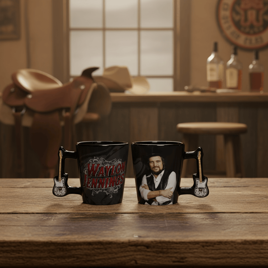 Waylon Jennings Guitar Handle Shot Glass - The Whiskey Cave