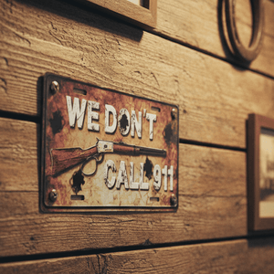 We Don’t Call 911 License Plate - The Whiskey Cave