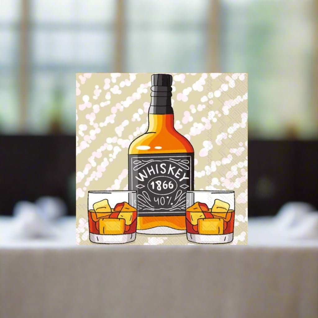 1866 Whiskey Cocktail Napkins - The Whiskey Cave