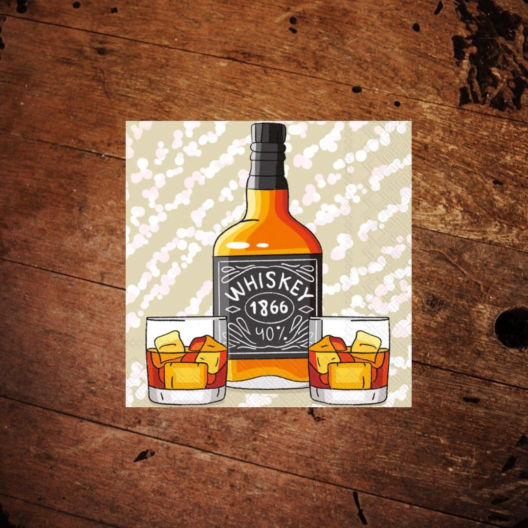 1866 Whiskey Cocktail Napkins - The Whiskey Cave