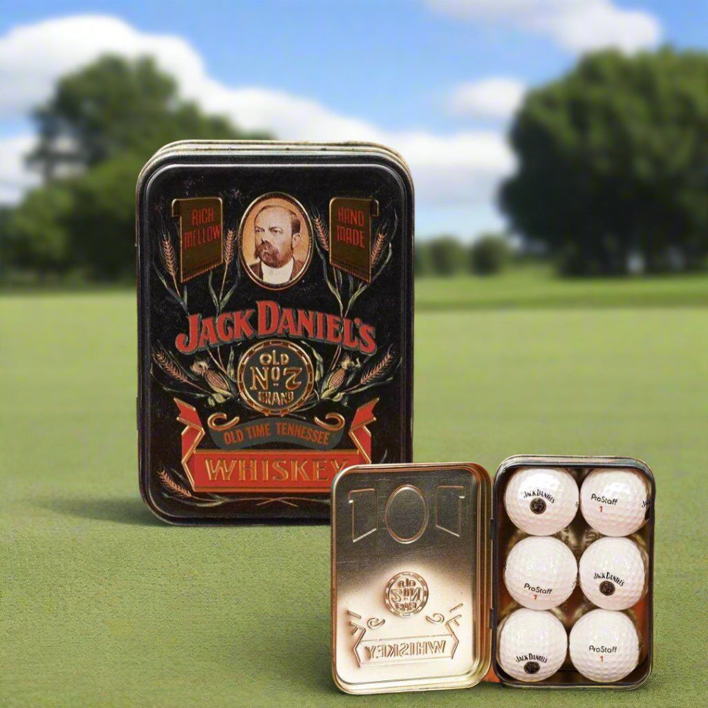 1980’s Jack Daniel’s Golf Balls In Tin - The Whiskey Cave