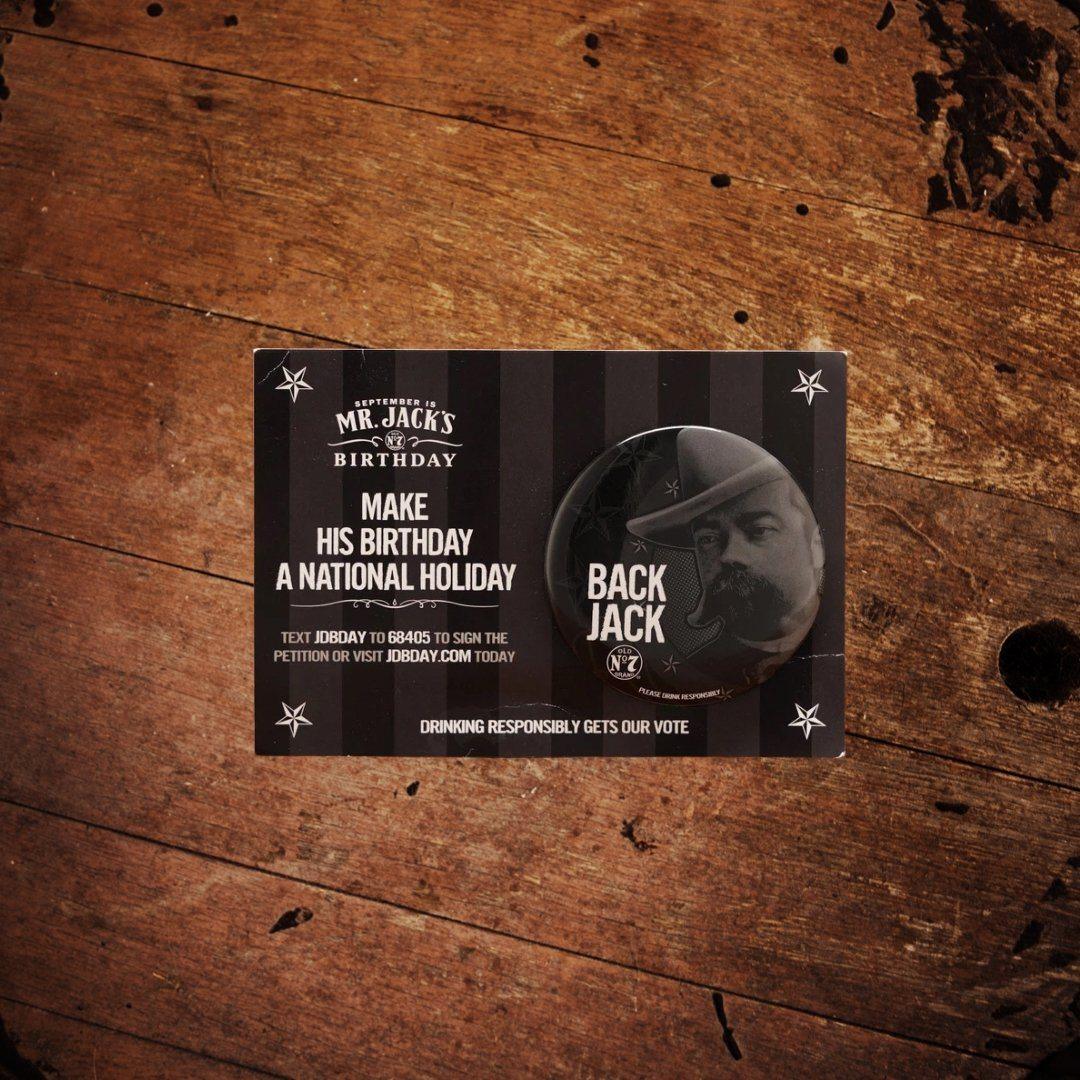 2010 “Back Jack” Campaign Pin - The Whiskey Cave