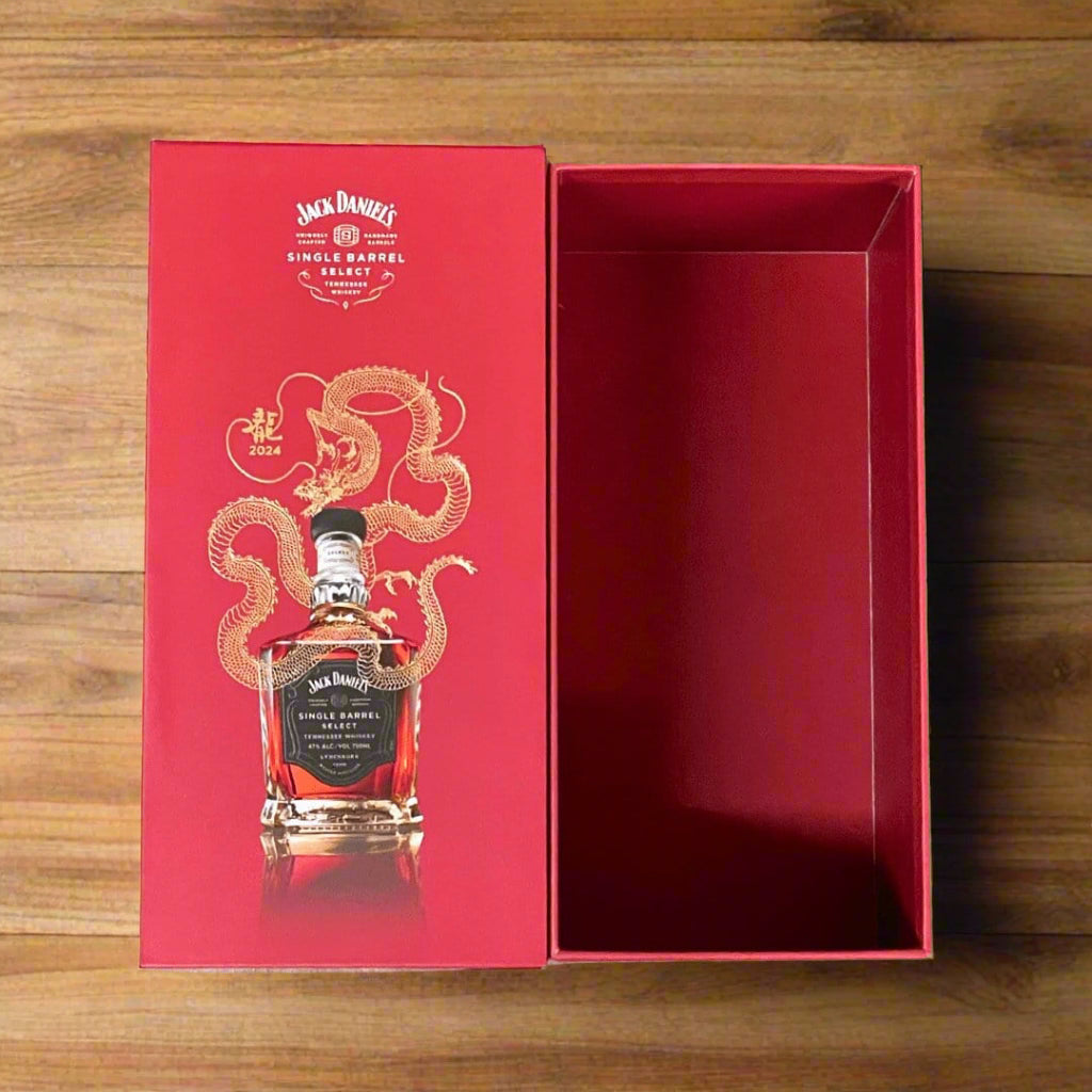 2024 Year of the Dragon Empty Single Barrel Box - The Whiskey Cave