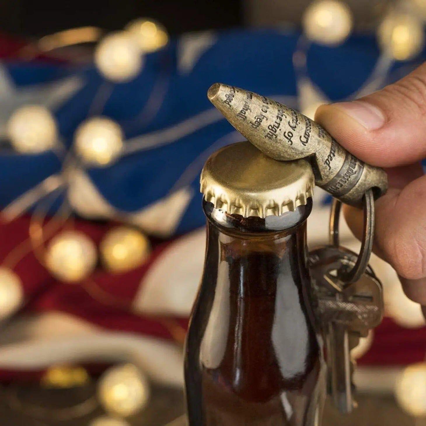 2nd Amendment Keychain Bottle Opener - The Whiskey Cave