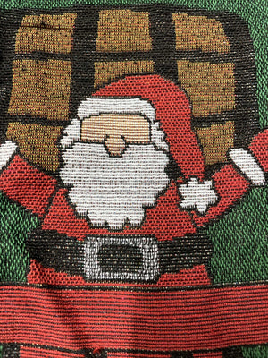 Santa Claus Barrel Delivery Christmas Stocking