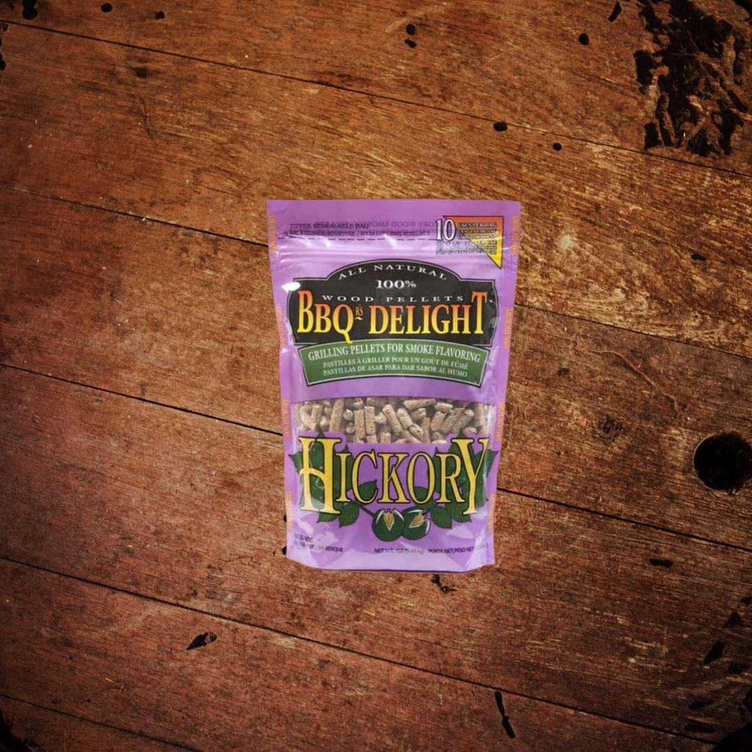 BBQr’s Delight All Natural 100% Hickory Wood Flavor Pellets - The Whiskey Cave