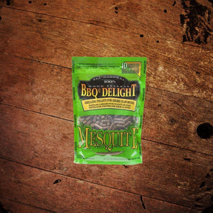 BBQr’s Delight All Natural 100% Mesquite Wood Flavor Pellets - The Whiskey Cave