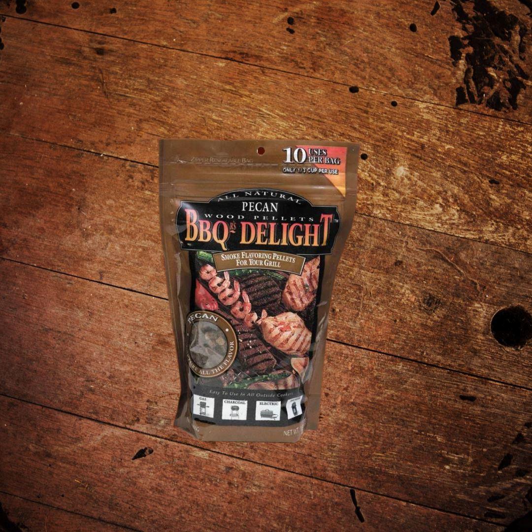 BBQr’s Delight All Natural 100% Pecan Wood Flavor Pellets - The Whiskey Cave