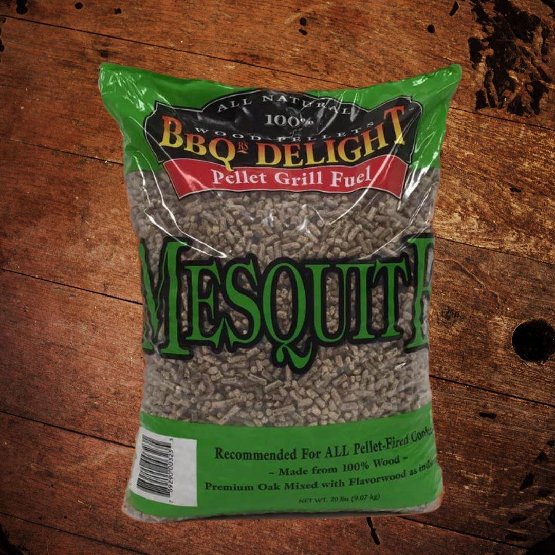 BBQr’s Delight Mesquite Smoking Pellets 20 Pound Bag - The Whiskey Cave