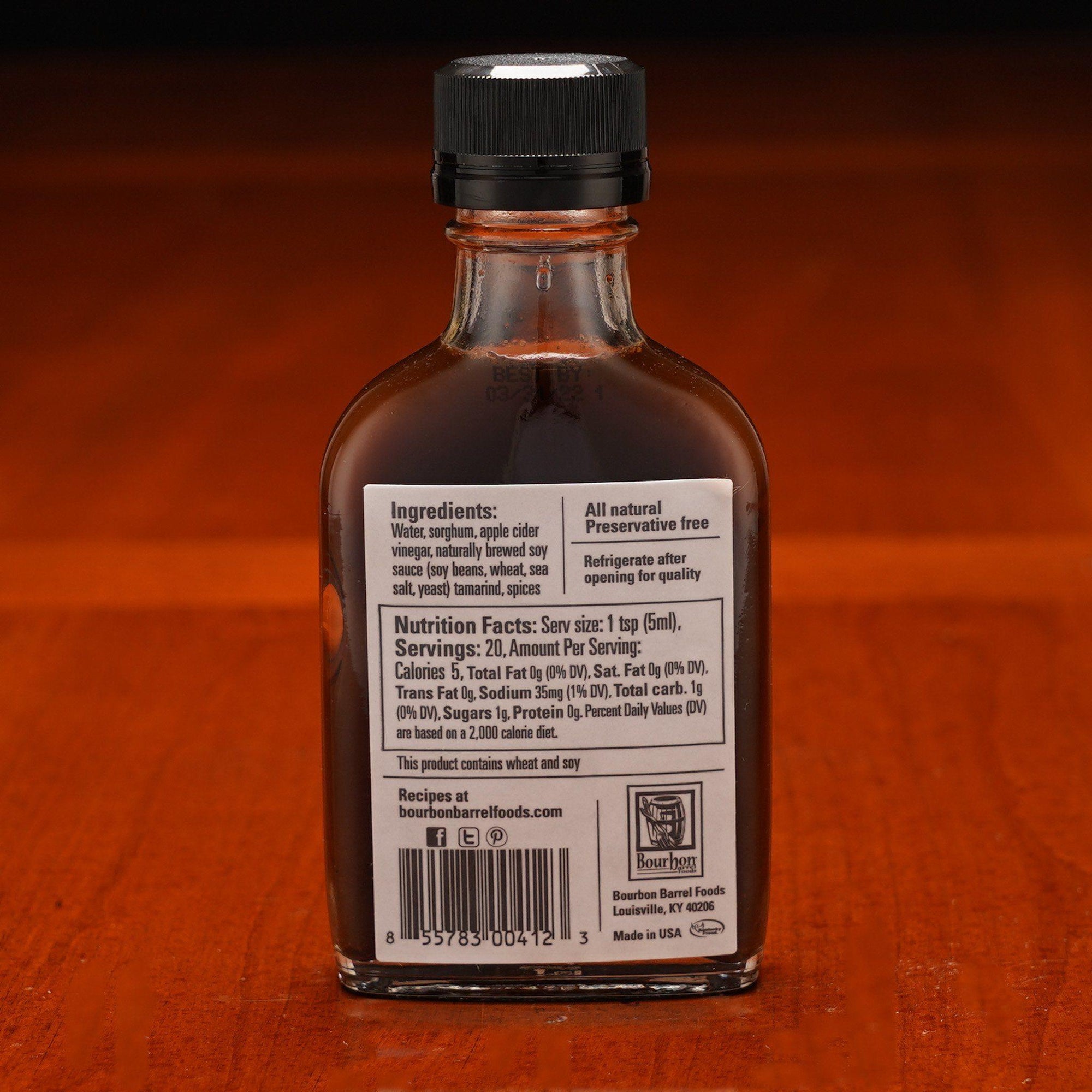 Bluegrass Small Batch Micro-brewed Soy Sauce Aged in Kentucky Bourbon Barrels - The Whiskey Cave