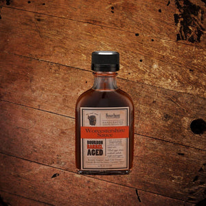 Bourbon Barrel Aged Worcestershire Sauce made in Louisville Kentucky - The Whiskey Cave