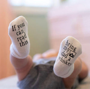 Bring My Dad or Mom a Whiskey Baby Socks - The Whiskey Cave