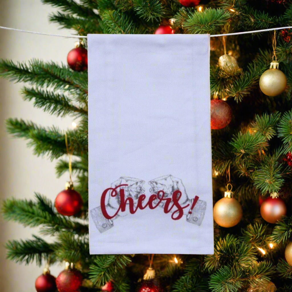 Cheers 100% Cotton Bar Towel - The Whiskey Cave
