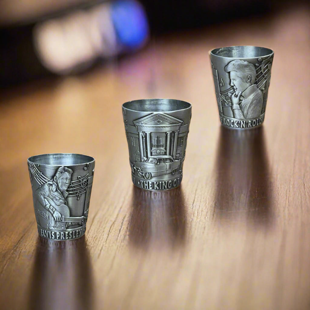 Elvis Pewter Shot Glass - The Whiskey Cave