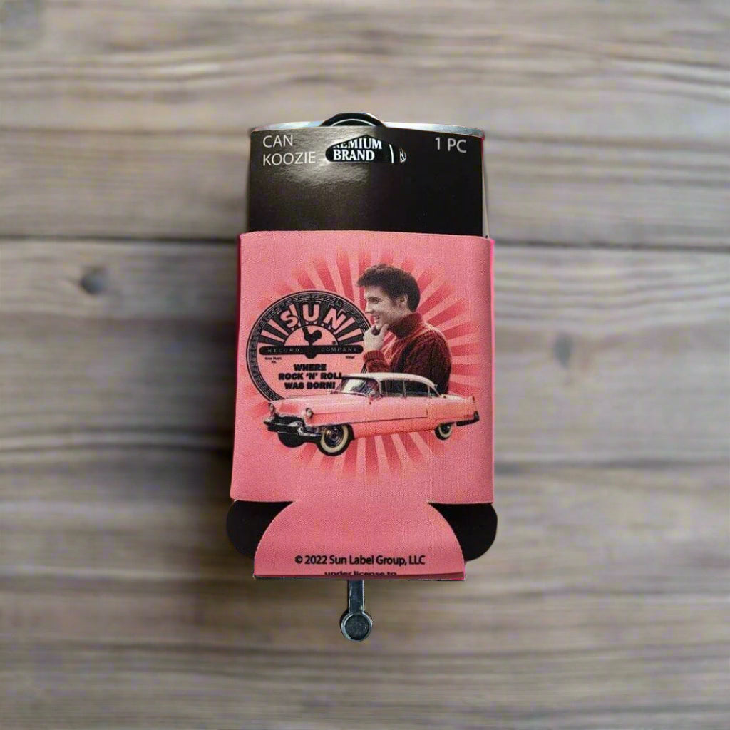 Elvis Pink Cadillac Koozie - The Whiskey Cave