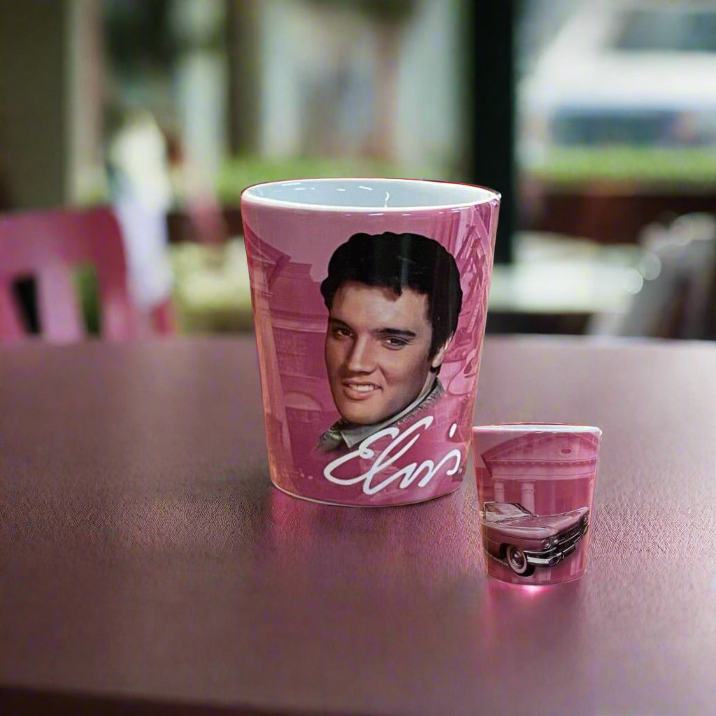 Elvis Pink Cadillac Shot Glass - The Whiskey Cave