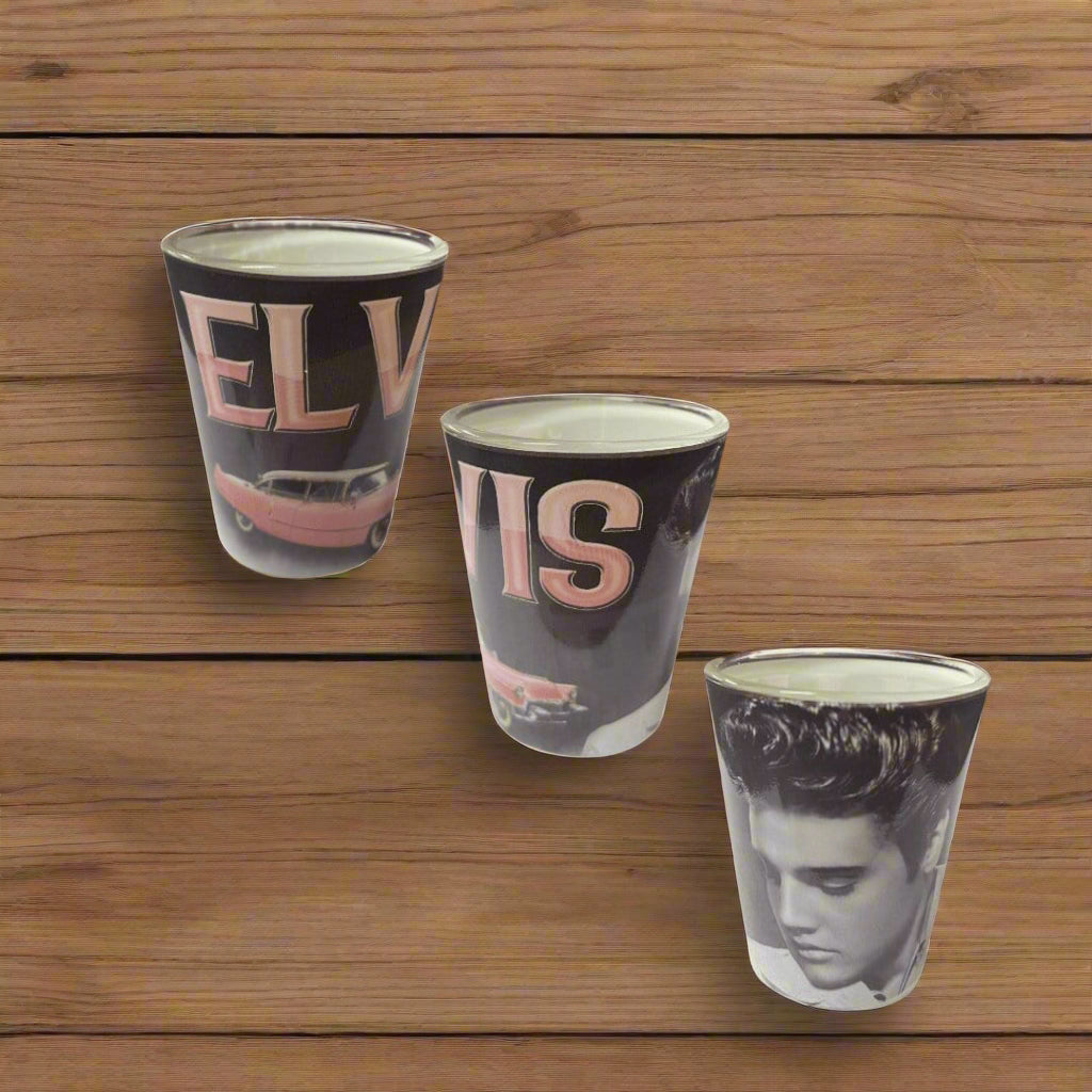 Elvis Portrait Shot Glass - The Whiskey Cave