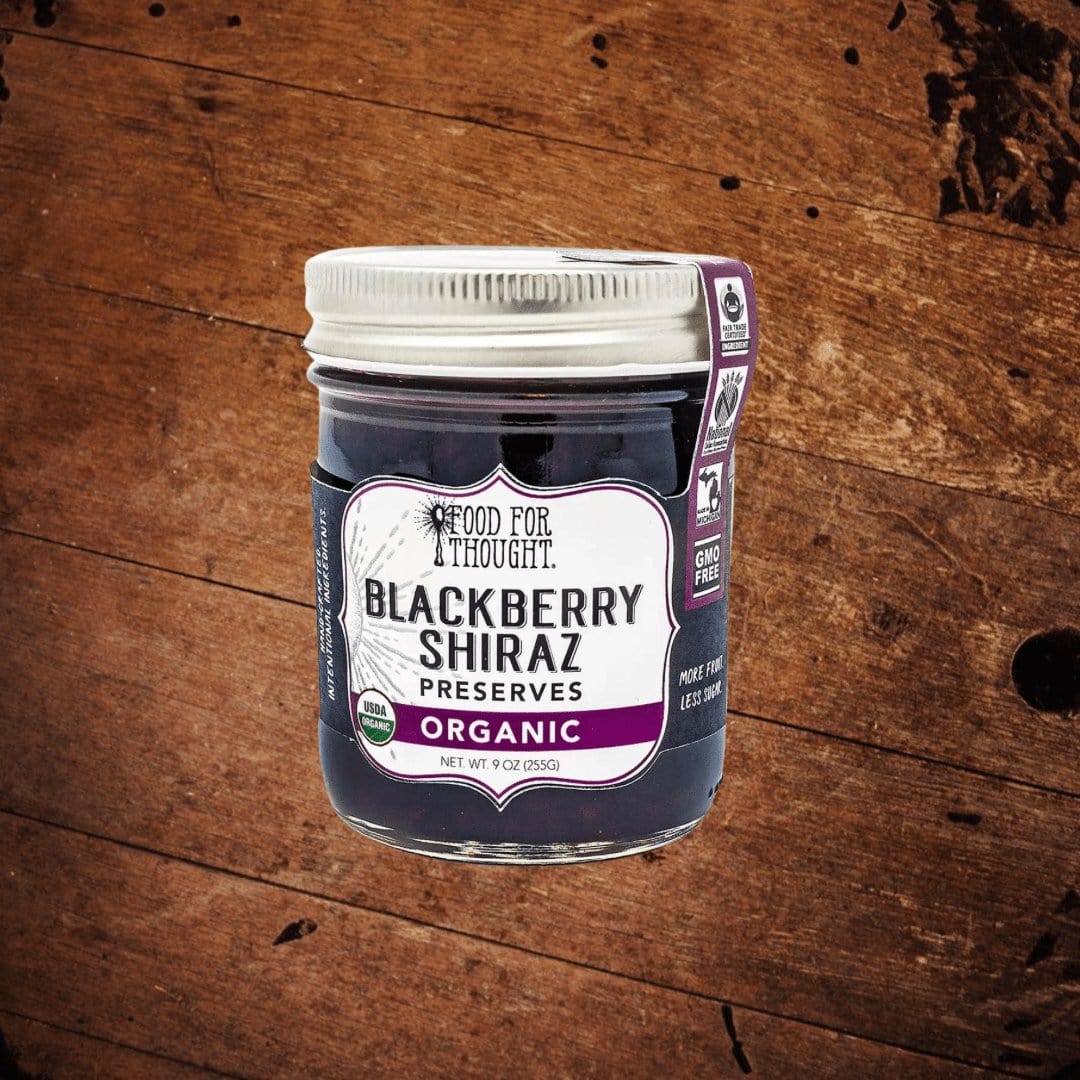 Food for Thought Blackberry Shiraz Preserves - The Whiskey Cave